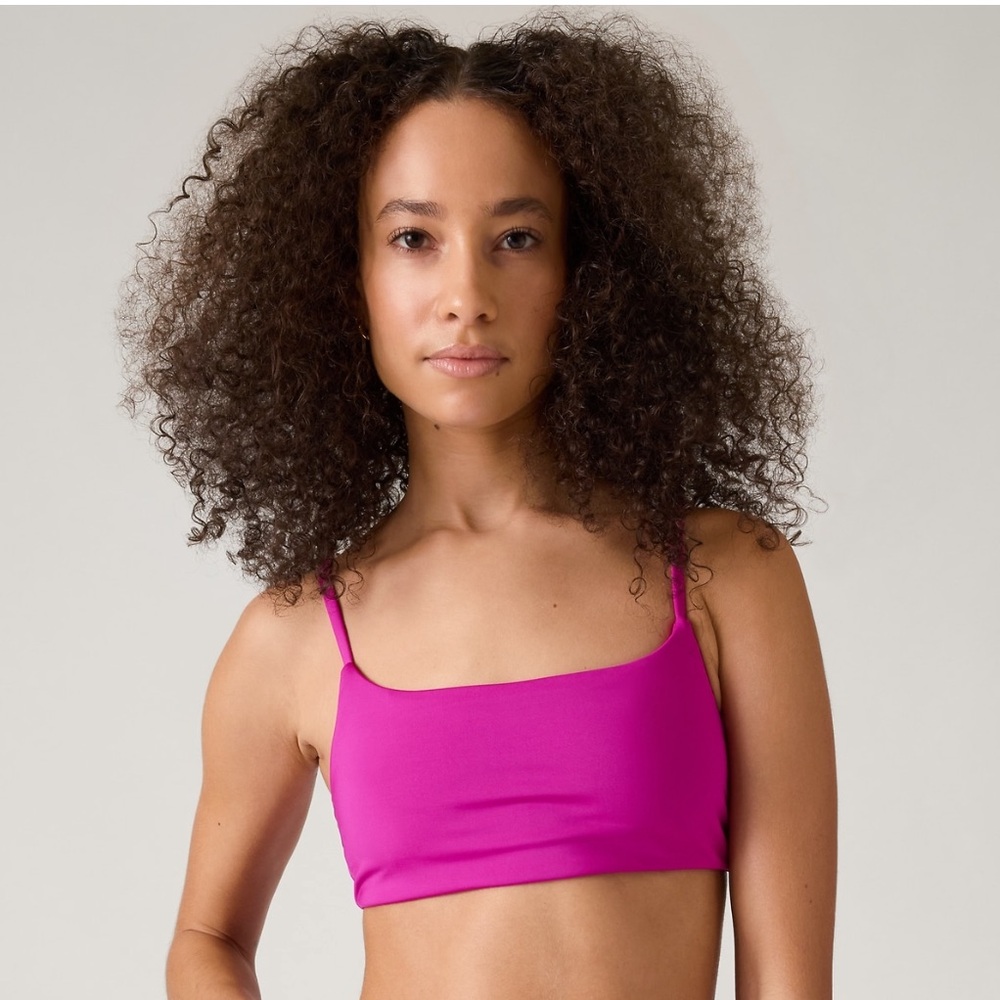 💗 Athleta Scoop Bikini Top A-C // Electric Fuchsia